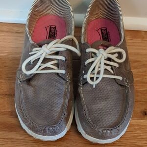 Skechers Women's On-The-GO boat shoes featuring Goga Mat technology.